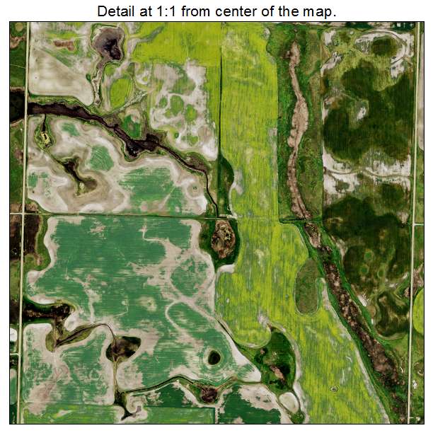 Loma, North Dakota aerial imagery detail