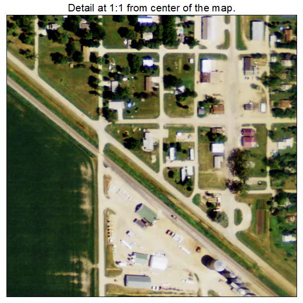Mantador, North Dakota aerial imagery detail