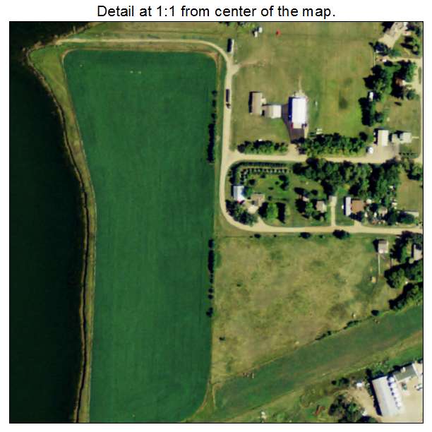 Marion, North Dakota aerial imagery detail