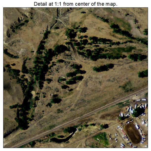 Marmarth, North Dakota aerial imagery detail