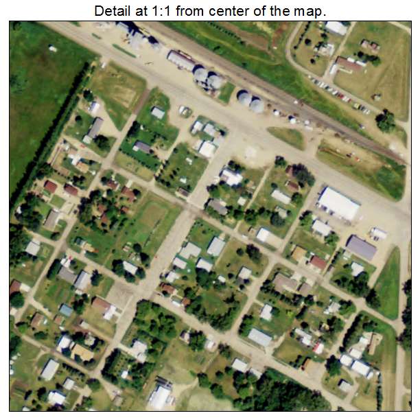 Martin, North Dakota aerial imagery detail