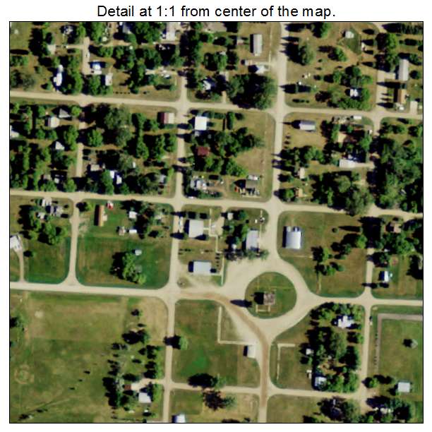 Maxbass, North Dakota aerial imagery detail
