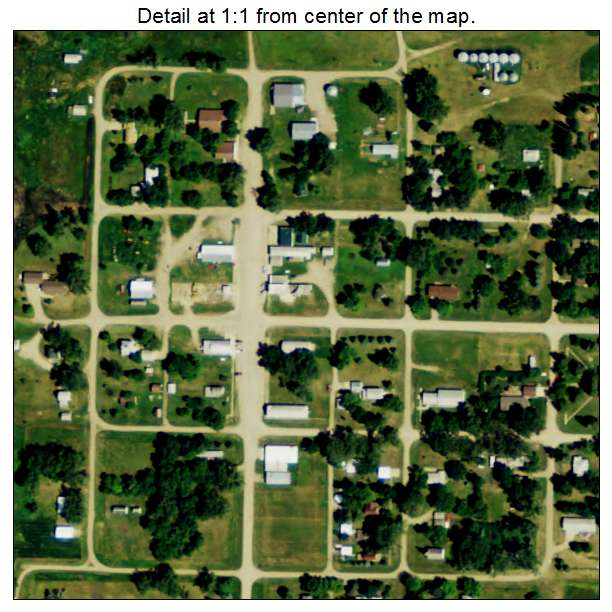McHenry, North Dakota aerial imagery detail