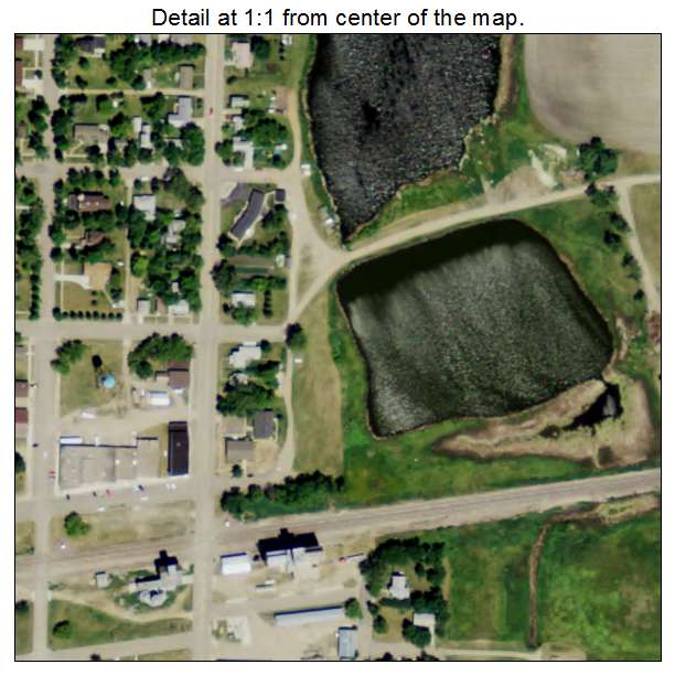 Michigan City, North Dakota aerial imagery detail