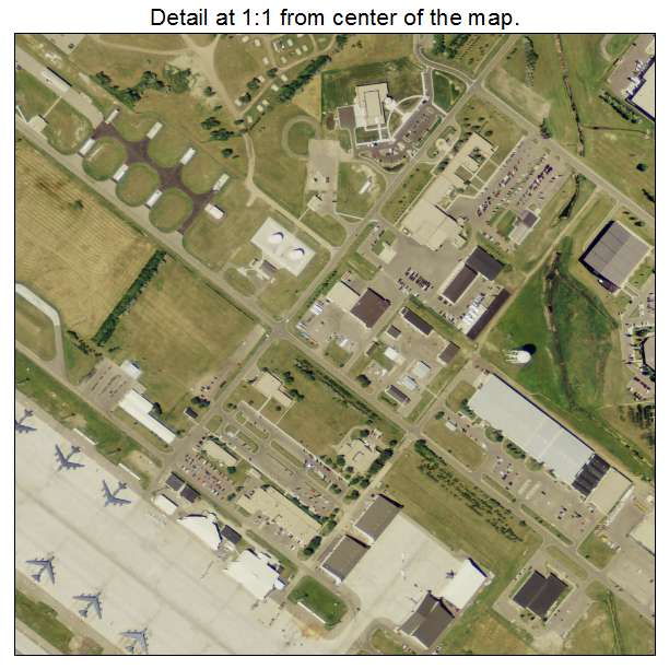 Minot AFB, North Dakota aerial imagery detail