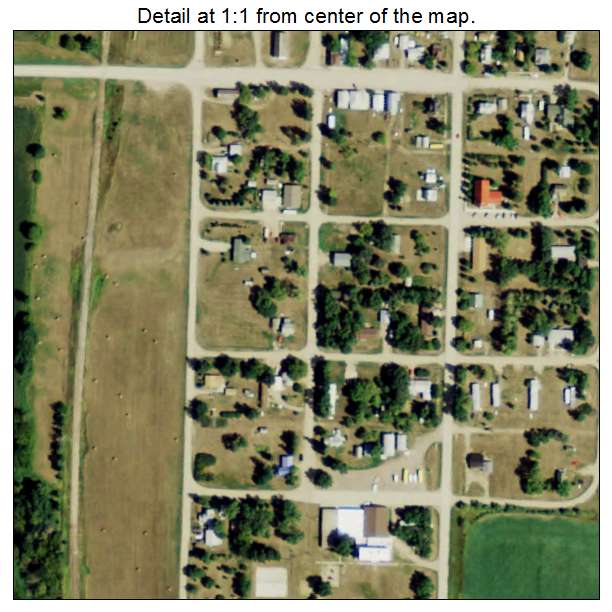Montpelier, North Dakota aerial imagery detail