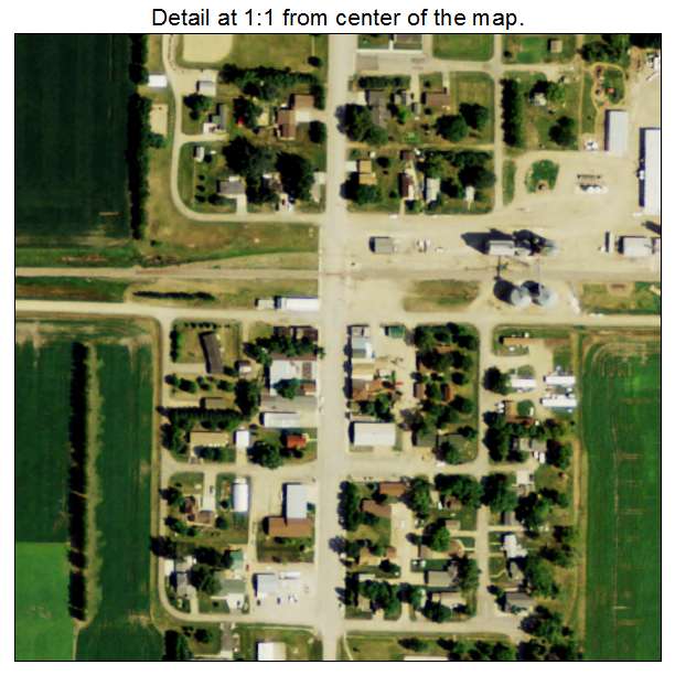 Mooreton, North Dakota aerial imagery detail