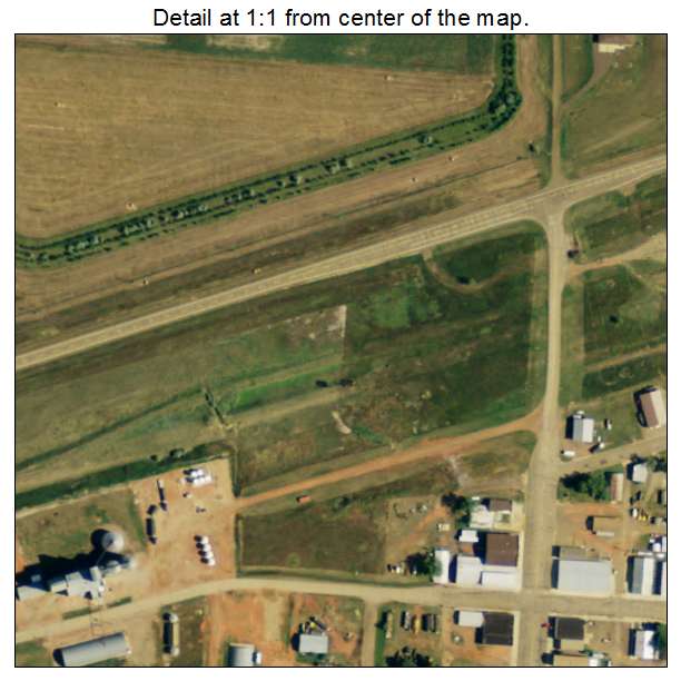 New Leipzig, North Dakota aerial imagery detail