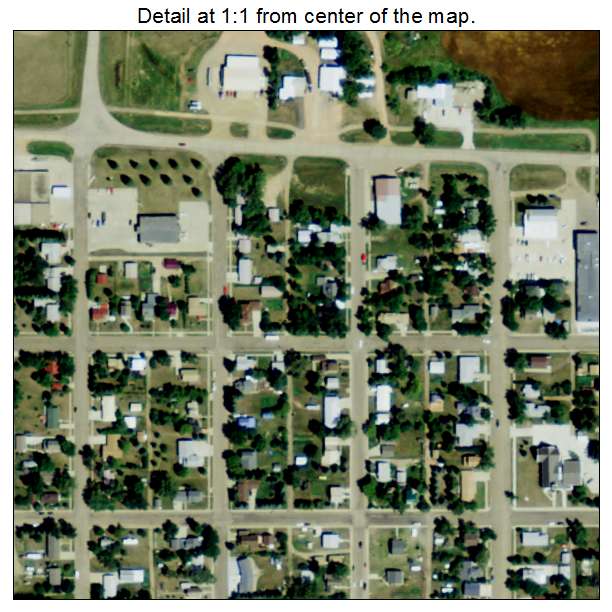New Salem, North Dakota aerial imagery detail