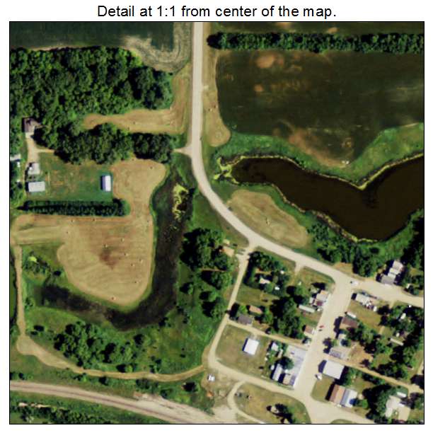 Niagara, North Dakota aerial imagery detail