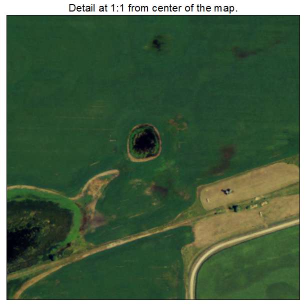Nome, North Dakota aerial imagery detail