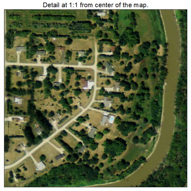 North River, North Dakota aerial imagery detail