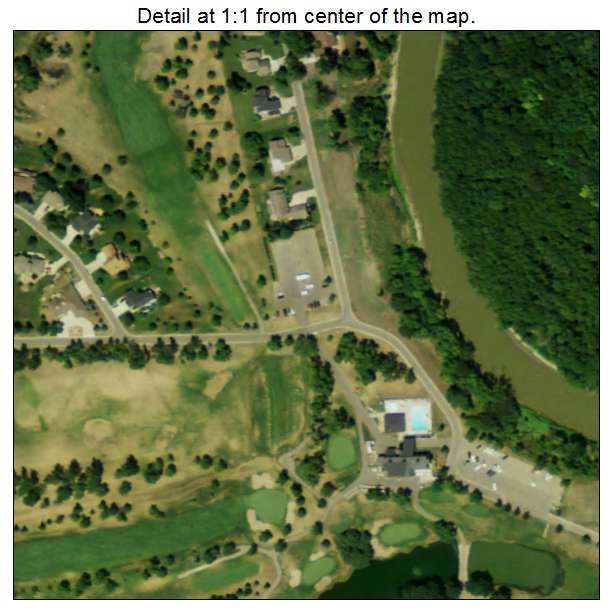 Oxbow, North Dakota aerial imagery detail