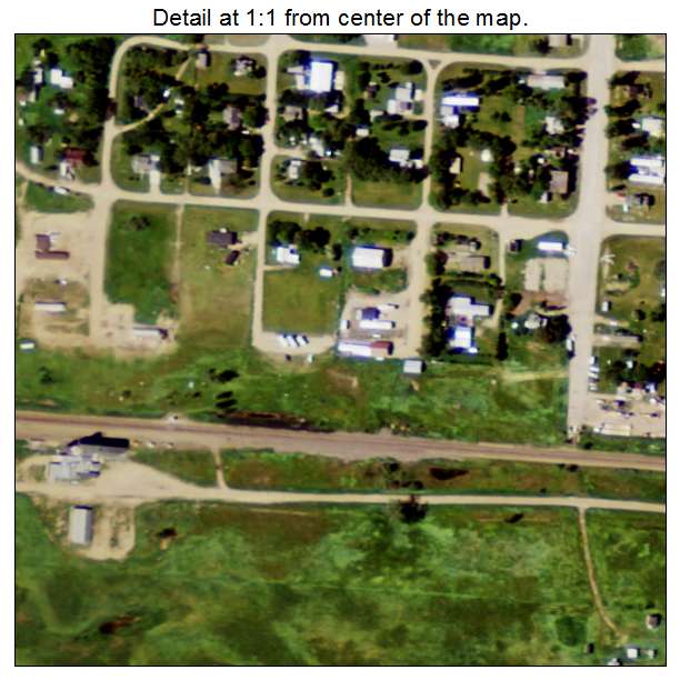 Palermo, North Dakota aerial imagery detail
