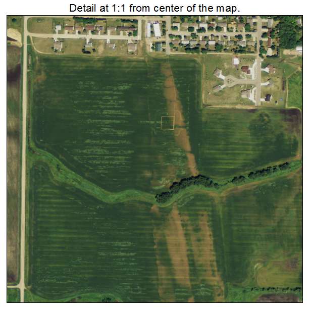 Park River, North Dakota aerial imagery detail