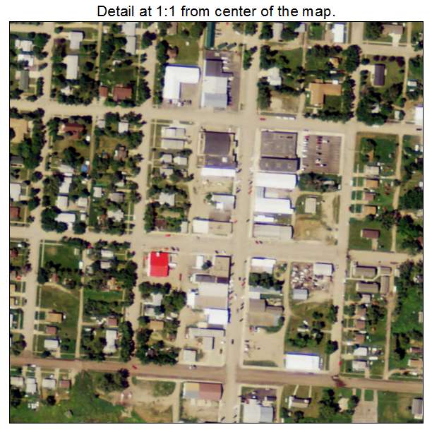 Parshall, North Dakota aerial imagery detail