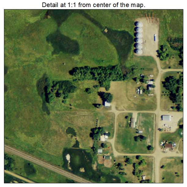 Pillsbury, North Dakota aerial imagery detail