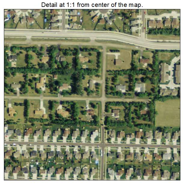 Prairie Rose, North Dakota aerial imagery detail