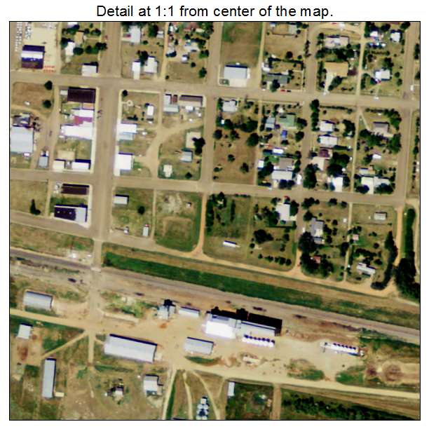 Reeder, North Dakota aerial imagery detail