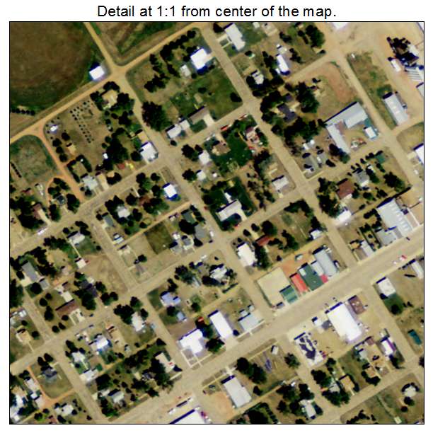 Regent, North Dakota aerial imagery detail