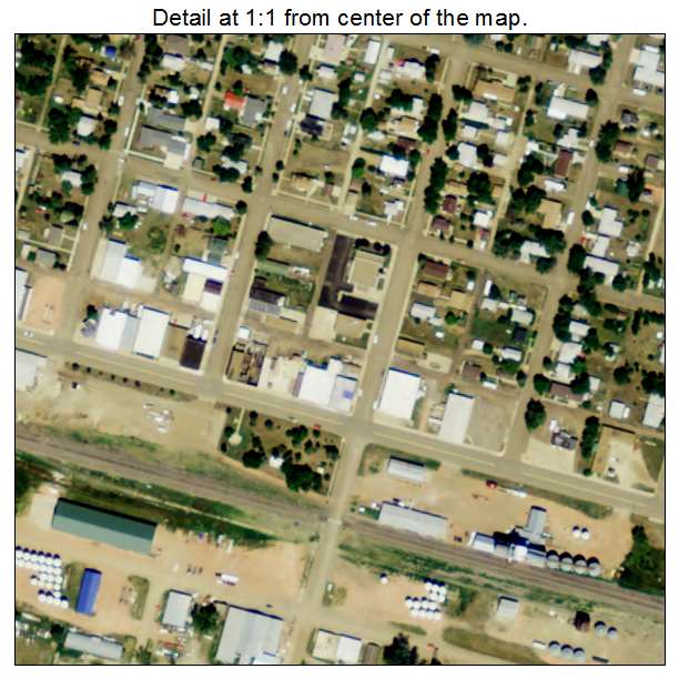 Richardton, North Dakota aerial imagery detail