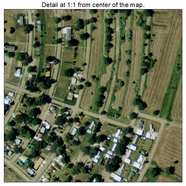 Riverdale, North Dakota aerial imagery detail
