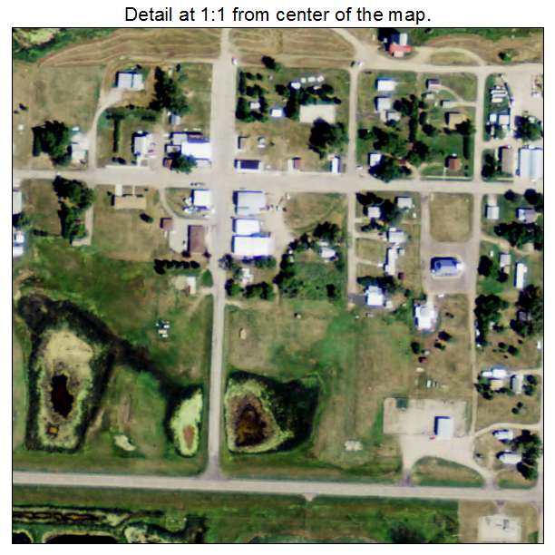 Robinson, North Dakota aerial imagery detail