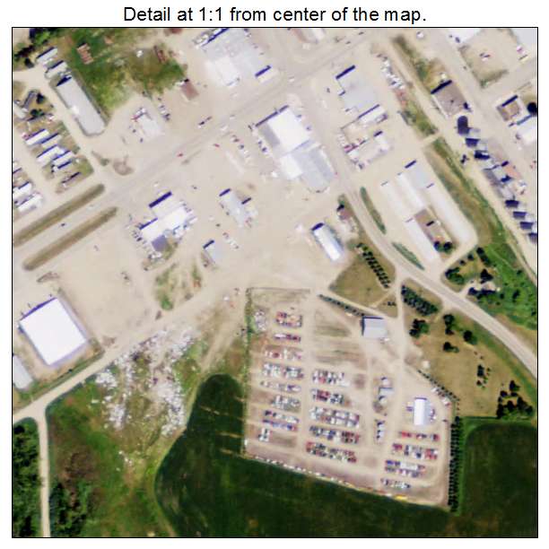 Rolla, North Dakota aerial imagery detail