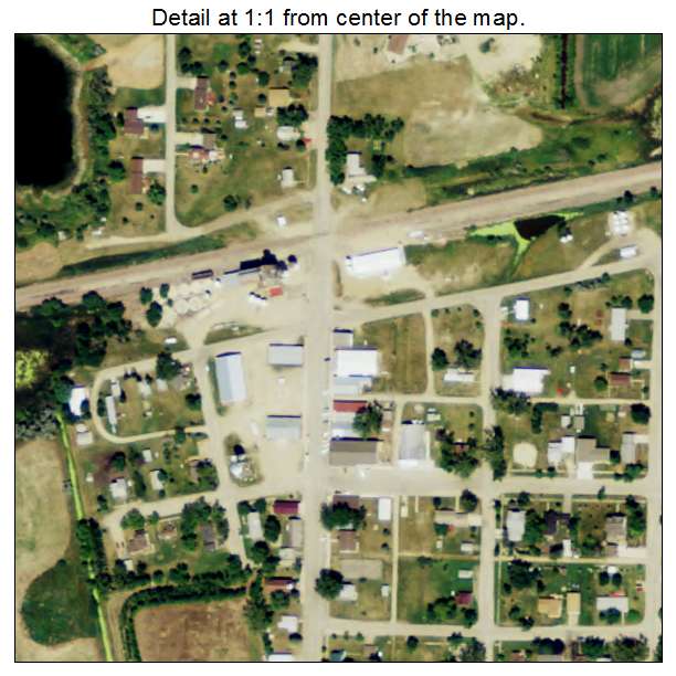 Rutland, North Dakota aerial imagery detail