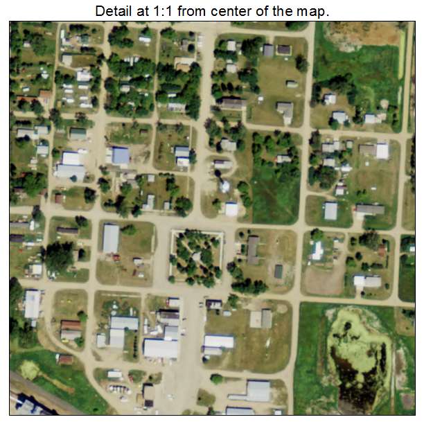 Ryder, North Dakota aerial imagery detail