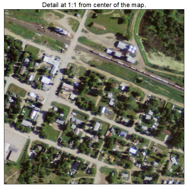 Sawyer, North Dakota aerial imagery detail