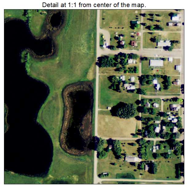 Sharon, North Dakota aerial imagery detail