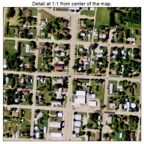 Sherwood, North Dakota aerial imagery detail