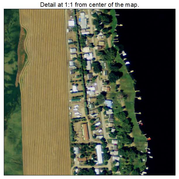Sibley, North Dakota aerial imagery detail