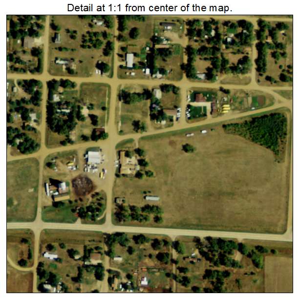 Solen, North Dakota aerial imagery detail