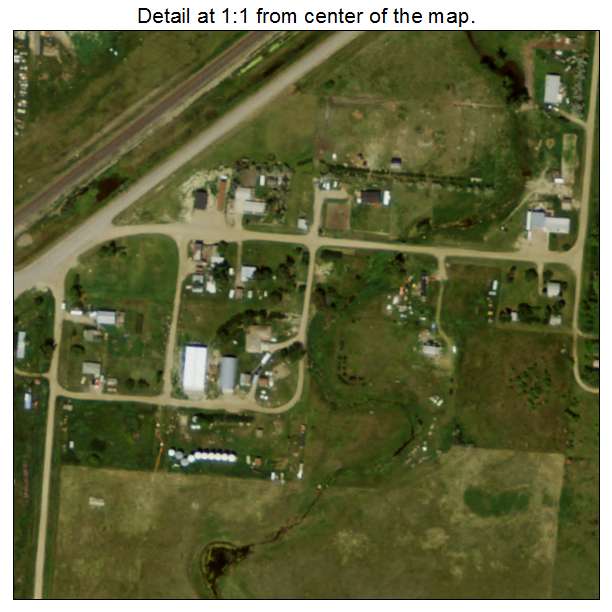 Springbrook, North Dakota aerial imagery detail