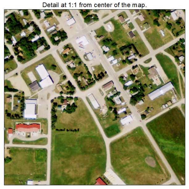 St John, North Dakota aerial imagery detail