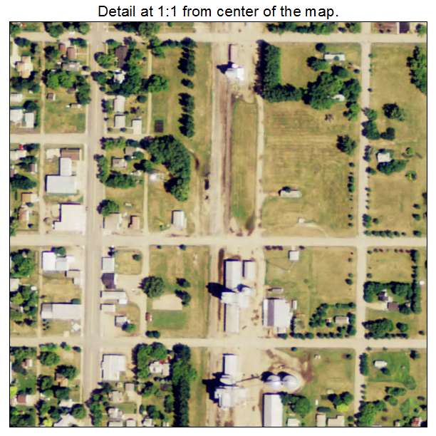 St Thomas, North Dakota aerial imagery detail