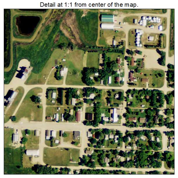 Starkweather, North Dakota aerial imagery detail
