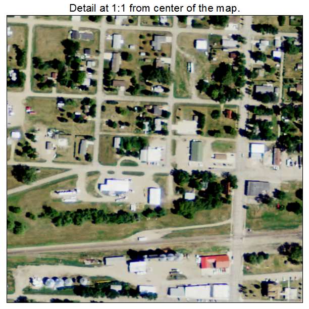 Steele, North Dakota aerial imagery detail