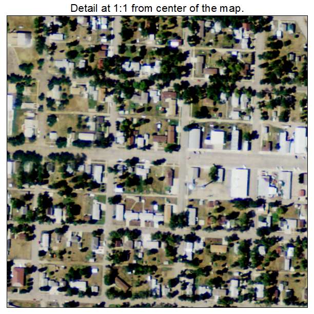 Strasburg, North Dakota aerial imagery detail