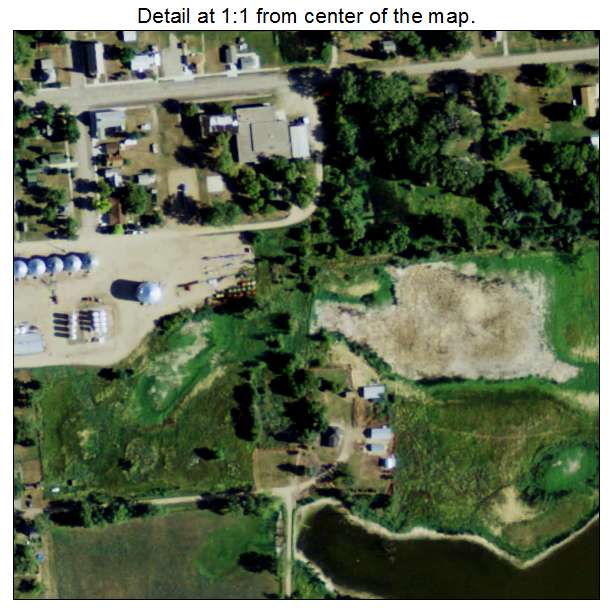 Streeter, North Dakota aerial imagery detail