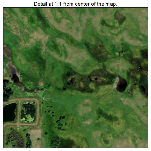 Tappen, North Dakota aerial imagery detail