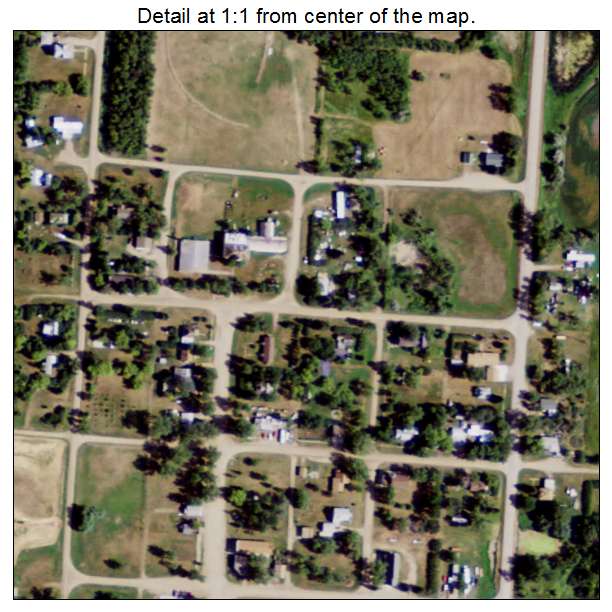 Tolley, North Dakota aerial imagery detail