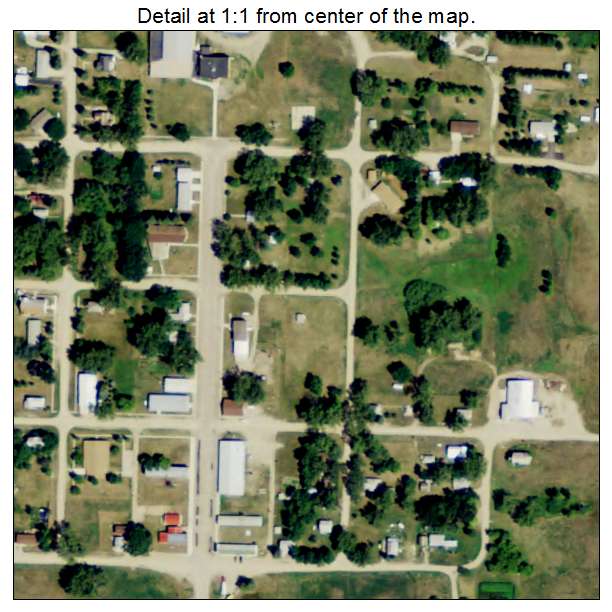 Tuttle, North Dakota aerial imagery detail