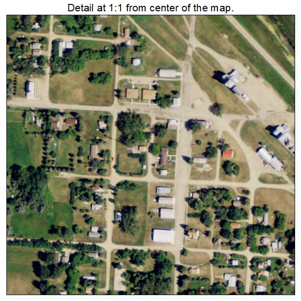 Upham, North Dakota aerial imagery detail