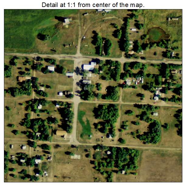 Venturia, North Dakota aerial imagery detail