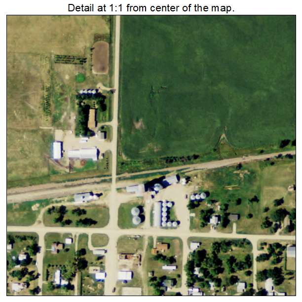 Verona, North Dakota aerial imagery detail