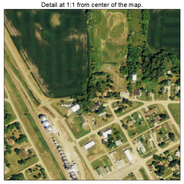 Walcott, North Dakota aerial imagery detail