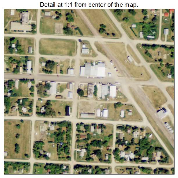 Willow City, North Dakota aerial imagery detail